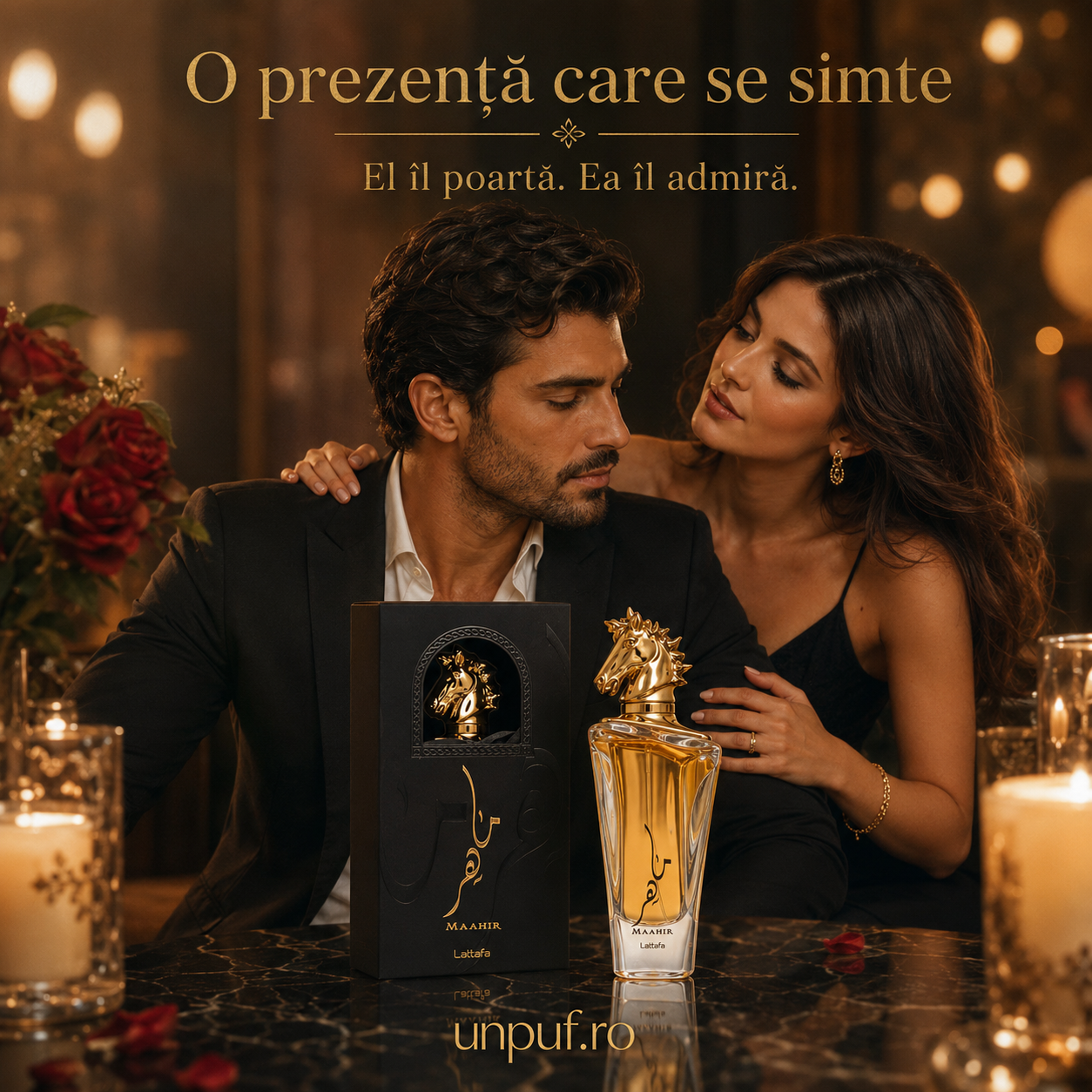 Maahir Gold Lattafa parfum bărbați elegant pentru seară și &icirc;nt&acirc;lniri
